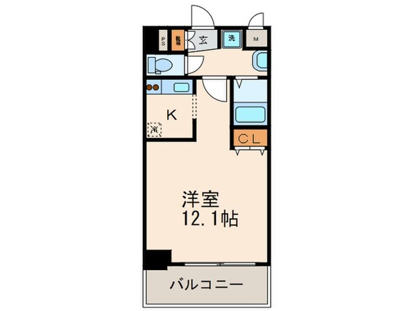 アスヴェル京都御所前Ⅱ(306)の物件間取画像